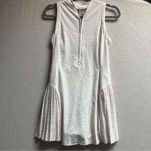Athleta Advantage Pleated Tennis Dress White XS